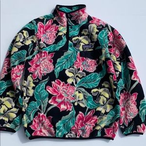 Patagonia Synchilla rare fleece floral pattern XS